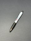 White Satin Ballpoint Pen w/ Grip