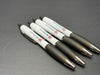 White Satin Ballpoint Pen w/ Grip