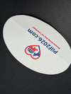 Oval Vinyl Bumper Sticker (6” x 4”)